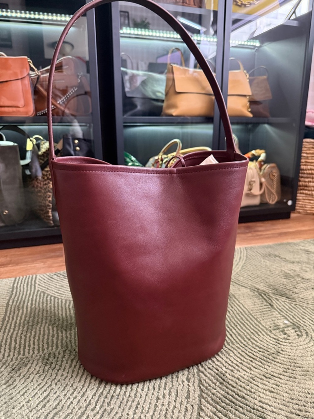 J Crew Berkeley Bucket Bag - warmed walnut
